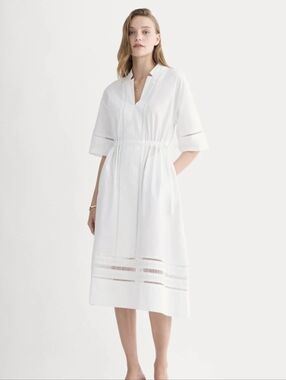 EVERLANE The Lace Trim Caftan Dress